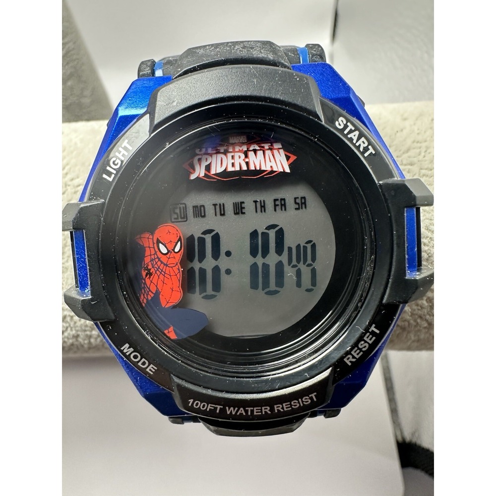 2003 Marvel Comics New Battery SPMAD737 Ultimate Spider-Man Digital Watch X12
